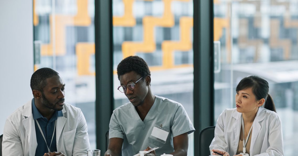 Diverse Group of Medics in Meeting