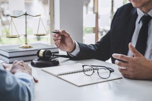 Defense attorney consulting with client about appeal options in Lafayette Louisiana