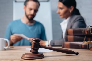 Defense attorney consulting with client about appeal options in Lafayette Louisiana