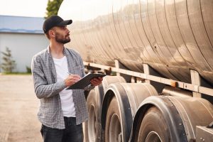DOT inspection a commercial truck