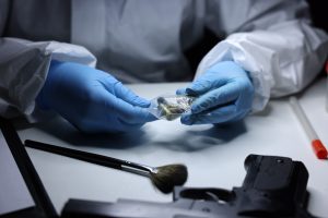 new evidence run through forensic evaluation